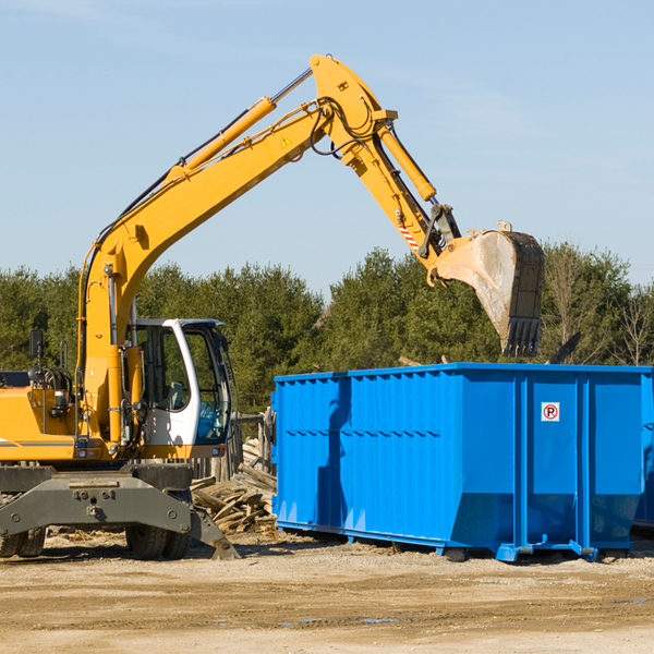 are there any restrictions on where a residential dumpster can be placed in Augusta